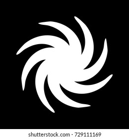 Whirpool white icon .