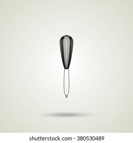 Whisk flat icon.