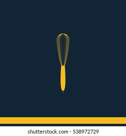 Whisk flat icon.