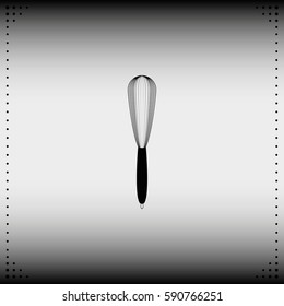 Whisk flat icon.