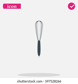 Whisk flat icon.