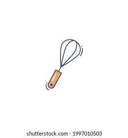 whisk Flat Icon Isolated On White Background