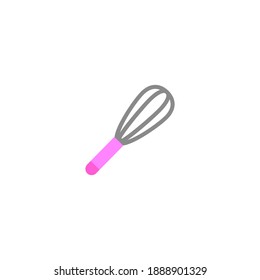 Whisk icon. Bakery icon. Simple, flat, color.