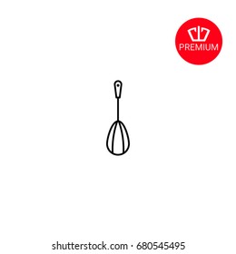 Whisk icon. Beater icon