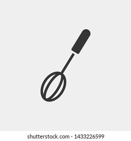 Whisk icon, beater. Kitchen and restaurant icon. New trendy art style whisk graphic vector illustration