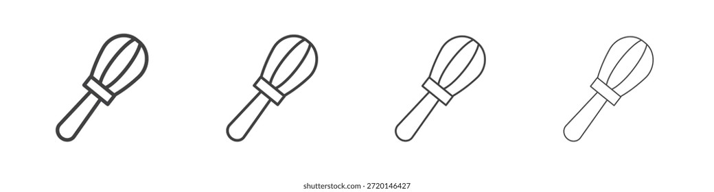Ícone Whisk conceito Pictograma Linear. Ilustração de elemento simples.
