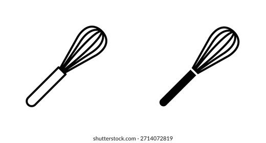 Whisk icon design collection. Vector sign and symbol for UI designs