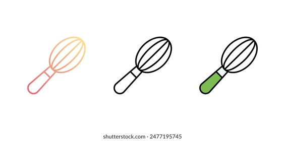 Whisk icon design with white background stock illustration