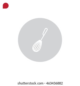 Whisk Icon Flat.