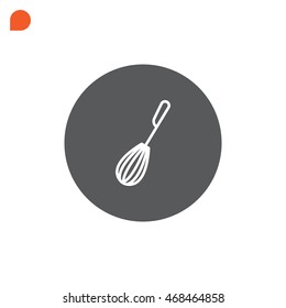 Whisk Icon Flat.