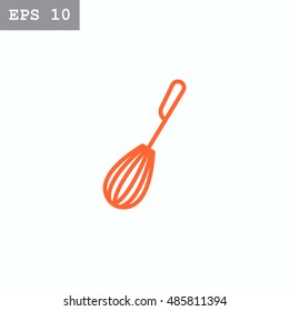 Whisk Icon Flat.