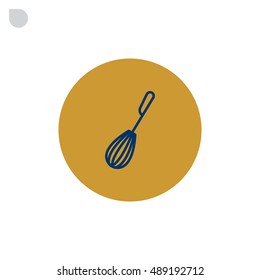 Whisk Icon Flat.