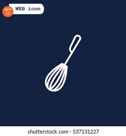 Whisk Icon Flat.