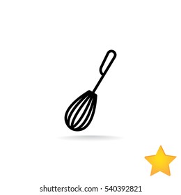 Whisk Icon Flat.