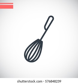 Whisk Icon Flat.