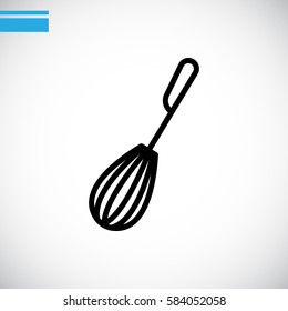 Whisk Icon Flat.