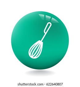 Whisk Icon Flat.