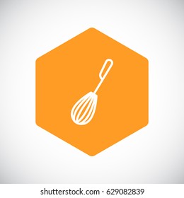 Whisk Icon Flat.