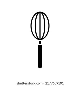 Whisk icon, full black. Vector illustration, suitable for content design, website, poster, banner, menu, or video editing needs