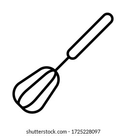 whisk icon kitchen set utensil vector