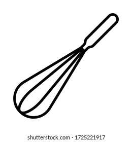 whisk icon kitchen utensil vector