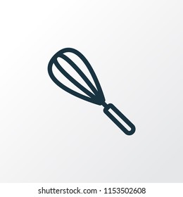 Whisk icon line symbol. Premium quality isolated beater element in trendy style.