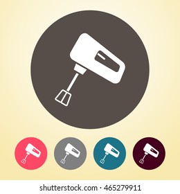 Whisk Icon in round shape.