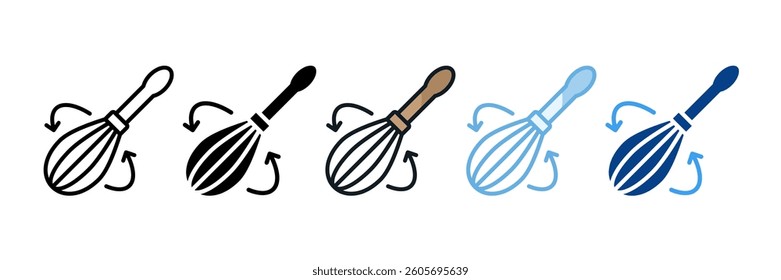 Whisk Icon Set Multiple Style Collection
