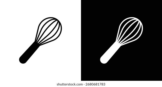 Símbolo de ícone Whisk. design simples editável.