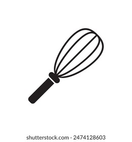 Schneebesen-Symbol, Vorlage für Grafik und Webdesign. Vektorillustration