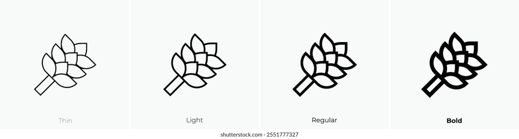 whisk icon. Thin, Light Regular And Bold style design isolated on white background