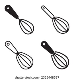 whisk icon vector illustration logo design
