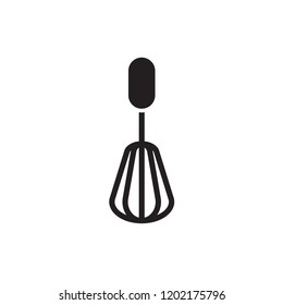 whisk icon vector. kitchen gyph style