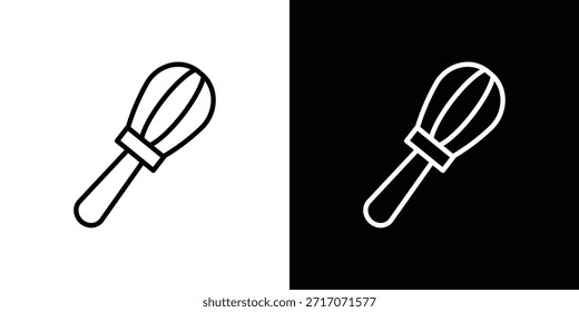 Ícone Whisk vetor logotipo contorno. símbolos de linha fina