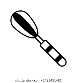 Whisk icon vector strock illustration
