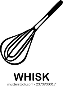 Whisk icon vector symbol design illustration