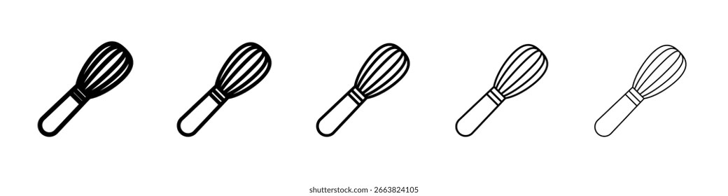 Whisk icon in web style. Vector illustration. Eps10