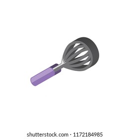 Whisk isometric left top view 3D icon