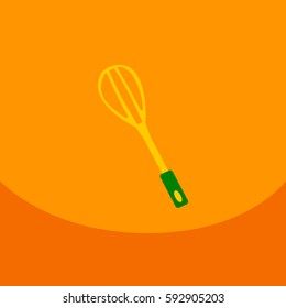 Whisk kitchen icon Cartoon illustration of whisk vector icon for web