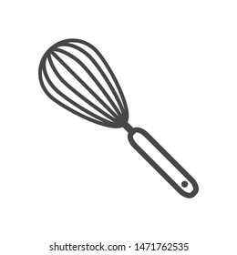Whisk kitchen tool vector icon, simple sign for web site and mobile app.