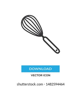 Whisk kitchen tool vector icon, simple sign for web site and mobile app.