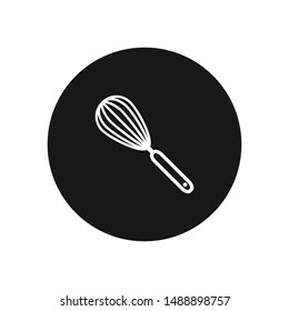 Whisk kitchen tool vector icon, simple sign for web site and mobile app.