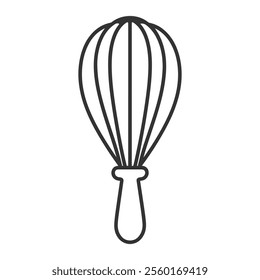 Whisk line art icon vector illustration	