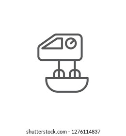 Whisk line vector style icon. Cooking and kitchen icon  for websites, web design, mobile app.