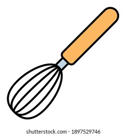 whisk mixer food using soft color and filled line style