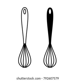 Whisk, mixer kitchen tool vector illustration.