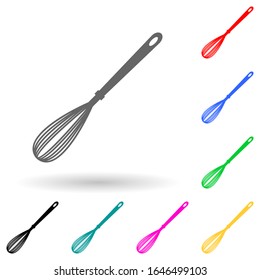 whisk multi color style icon. Simple glyph, flat vector of kitchen tools icons for ui and ux, website or mobile application