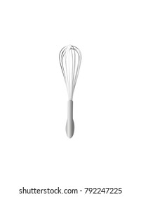 Whisk on white background