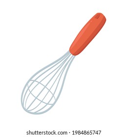 Whisk Sign Emoji Icon Illustration. Kitchen Vector Symbol Emoticon Design Clip Art Sign Comic Style.