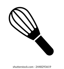 Whisk silhouette icon. Whipper silhouette icon. Vector.